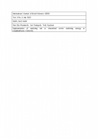 Korespondensi Internasional Journal of Social Sciences (IJSS)