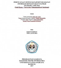 EVALUASI KEAMANAN INFORMASI SISTEM INFORMASI AKADEMIK (SIAK) MENGGUNAKAN STANDAR SNI ISO 27001 PADA UNIVERSITAS LANGLANGBUANA BANDUNG