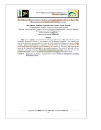 Turnintin Prosiding 1 The influence of information technology and organizational culture on the quality of management accounting information systems